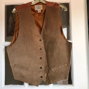 Genuine leather vest, vintage